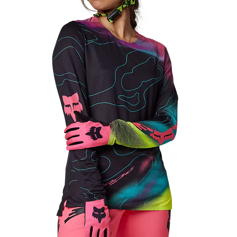 Fox Racing Womens Flexair Lunar Long Sleeve Jersey 1 Fox Racing Womens Flexair Lunar Long Sleeve Jersey