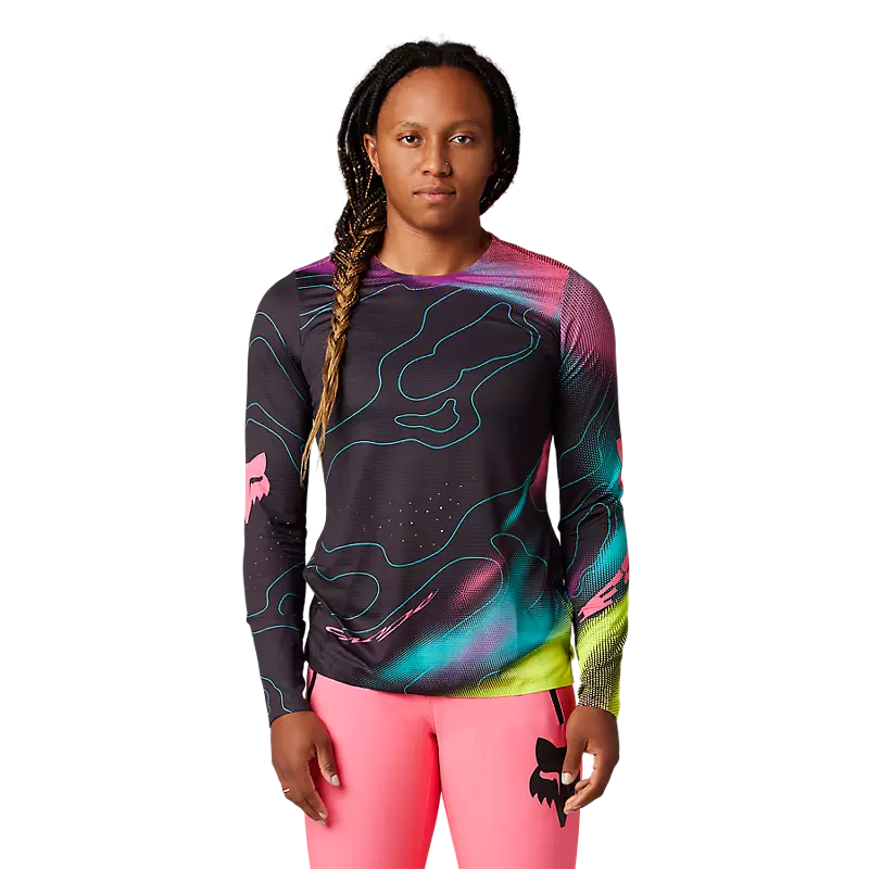 Fox Racing Womens Flexair Lunar Long Sleeve Jersey 2 Fox Racing Womens Flexair Lunar Long Sleeve Jersey - Image 2
